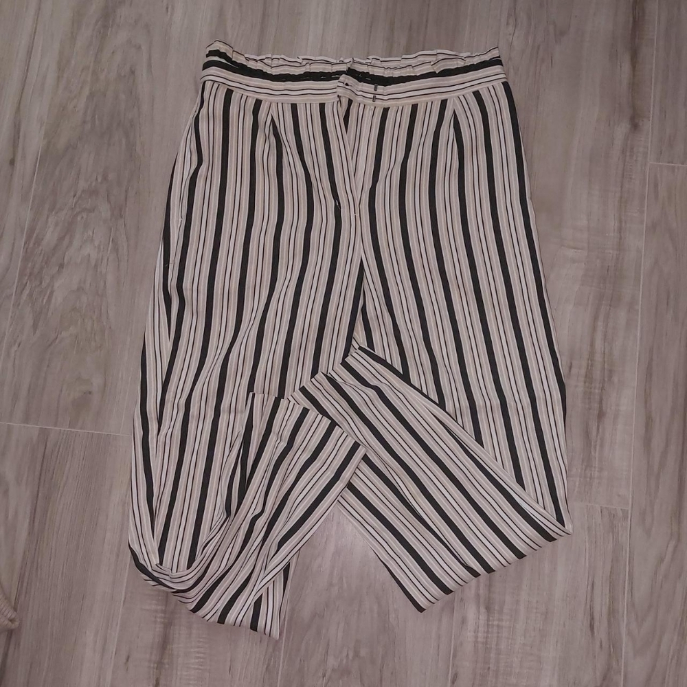 Express Striped Black and White Pants